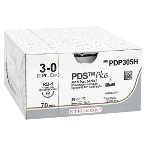 Johnson & Johnson Medical GmbH PDS Plus 4-0, RB1, violett, 70cm, 36 Stck.